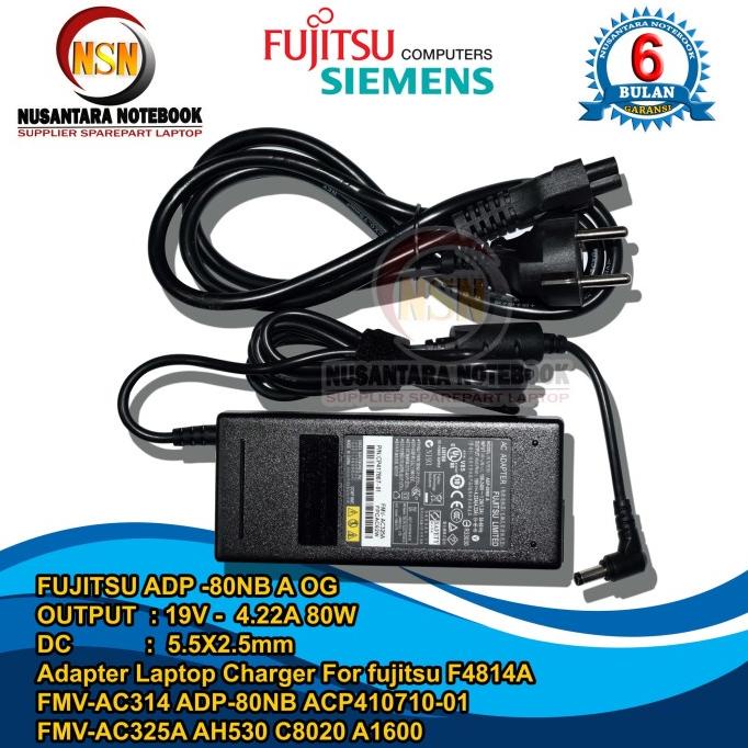 Adaptor Charger Fujitsu Siemens Lifebook C1000 C2000 E2000 E6000 E8000