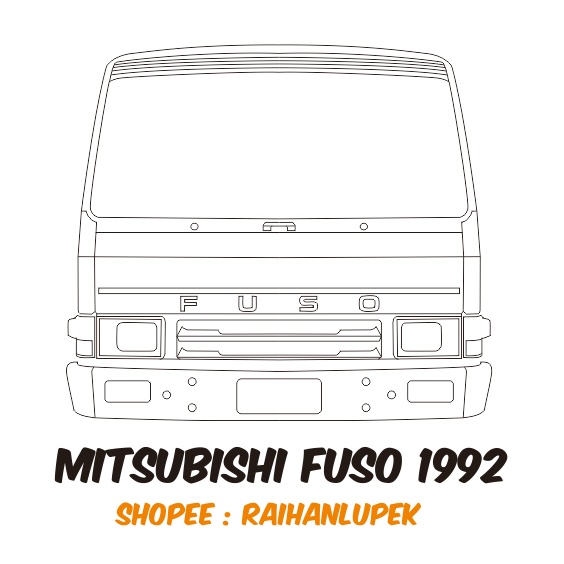 Pola Miniatur Truk Mitsubishi Fuso 1992