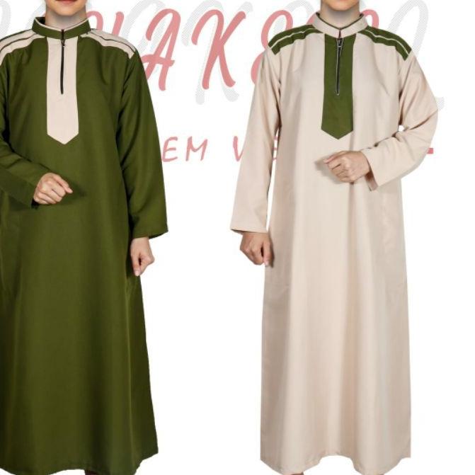 ➷ shakeil - Baju Jubah Anak Laki laki - Baju Gamis Anak Laki - Laki - Jubah Anak Laki - Laki ֍