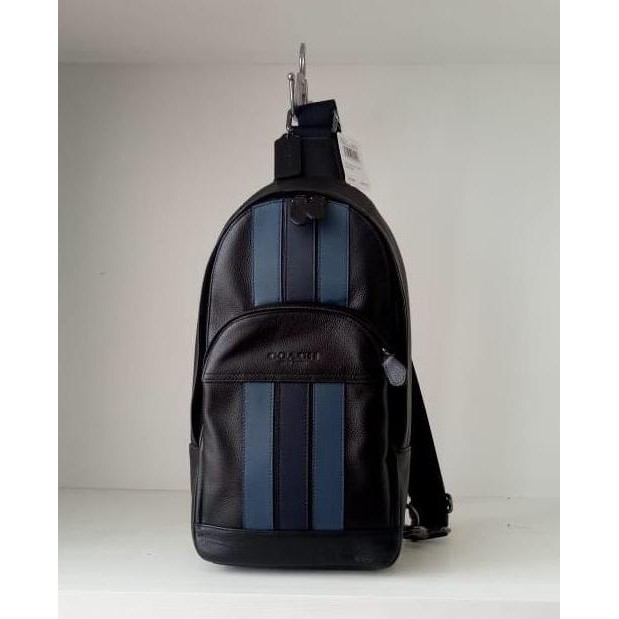 KORTING WAISTBAG PRIA~ COACH POLGAN STRIPE PROMO