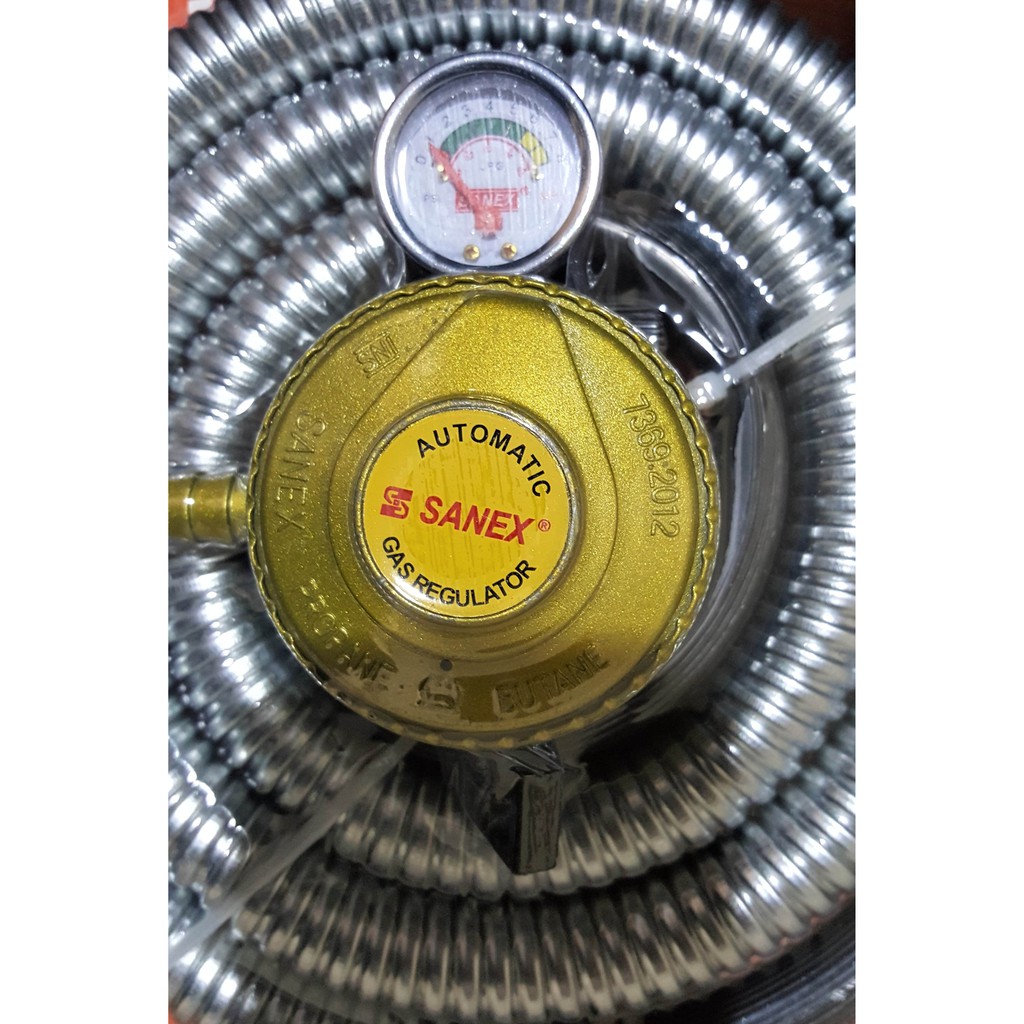 Sanex Selang Gas LPG 1.8M + Regulator Meter SN - R18-1