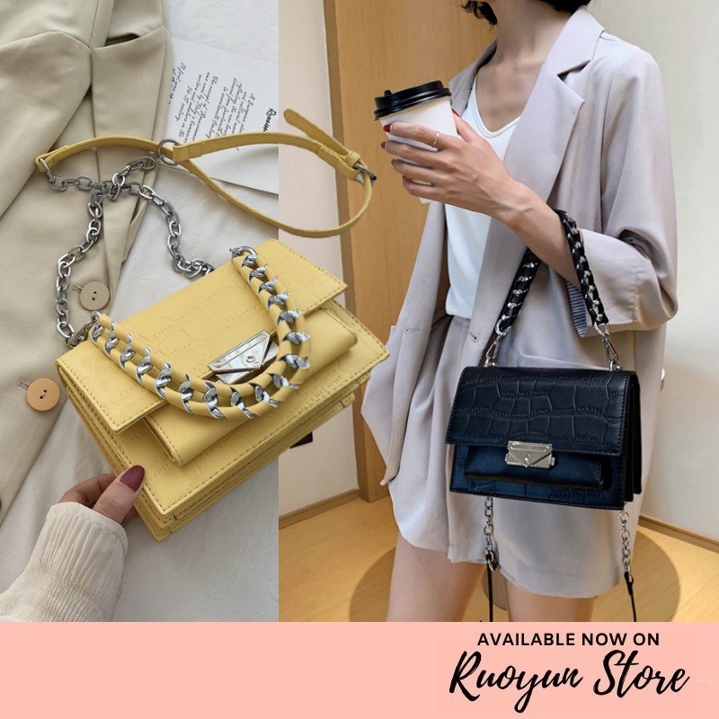 RYX - Chunky Messenger Tas Selempang Korea Casual - Ori Import