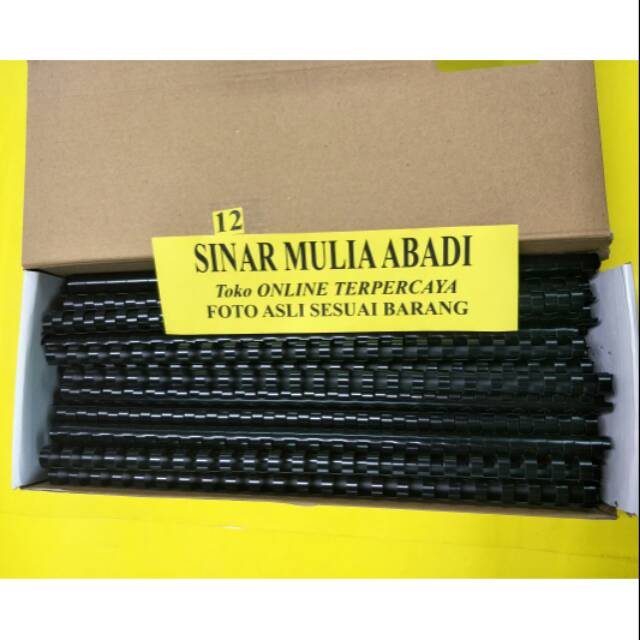 

Spiral Jilid Plastik 12 mm Folio 23 ring 1/2 inch / Ring Plastic