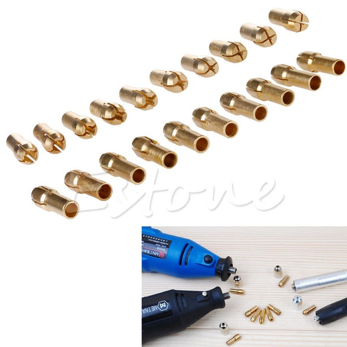 10pcs collet chuck 0.5-3.2mm bor mini drill grinder Rotary Tools *KC06