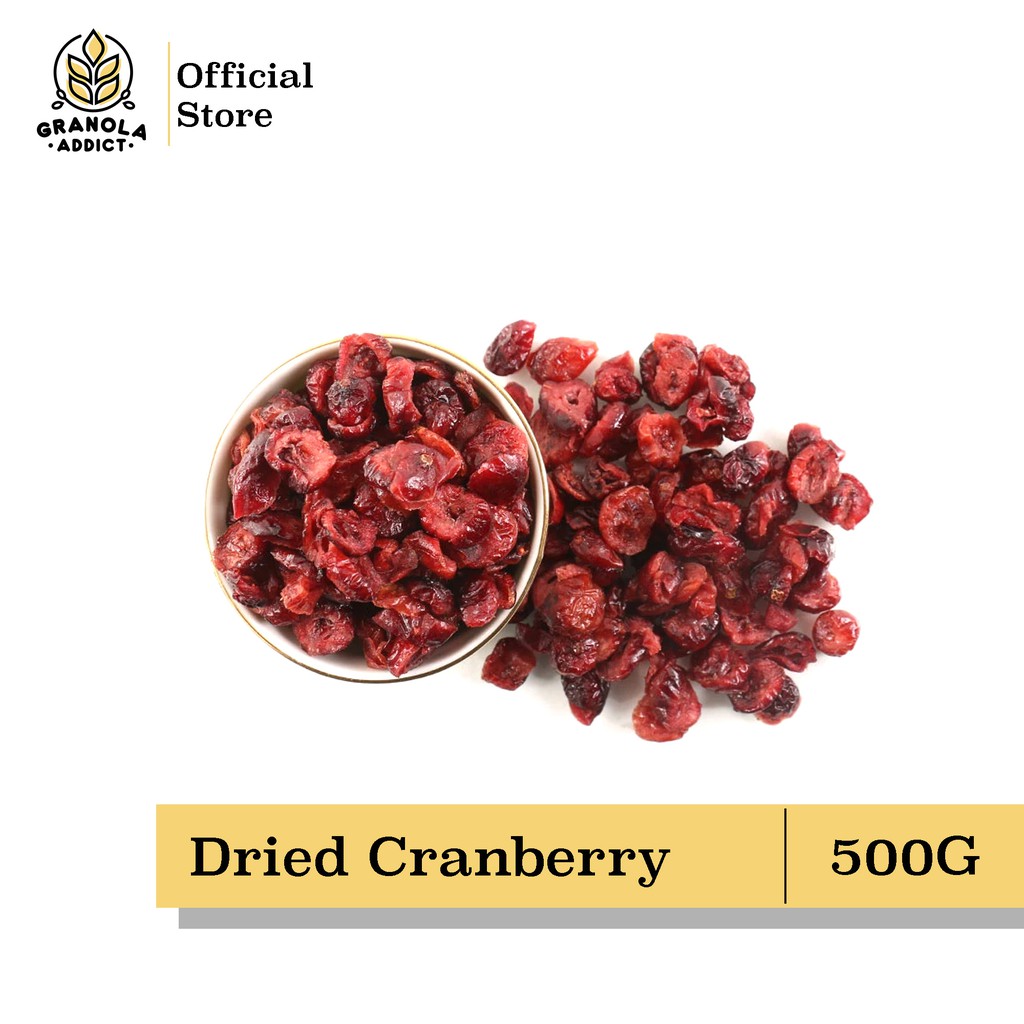 

Granola Addict - Buah Dried Cranberry / Cranberries Kering 500G.