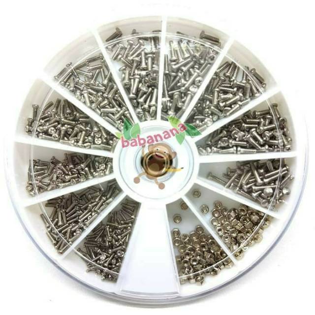 1000pcs stainless bolt screw glasses baut kacamata jam