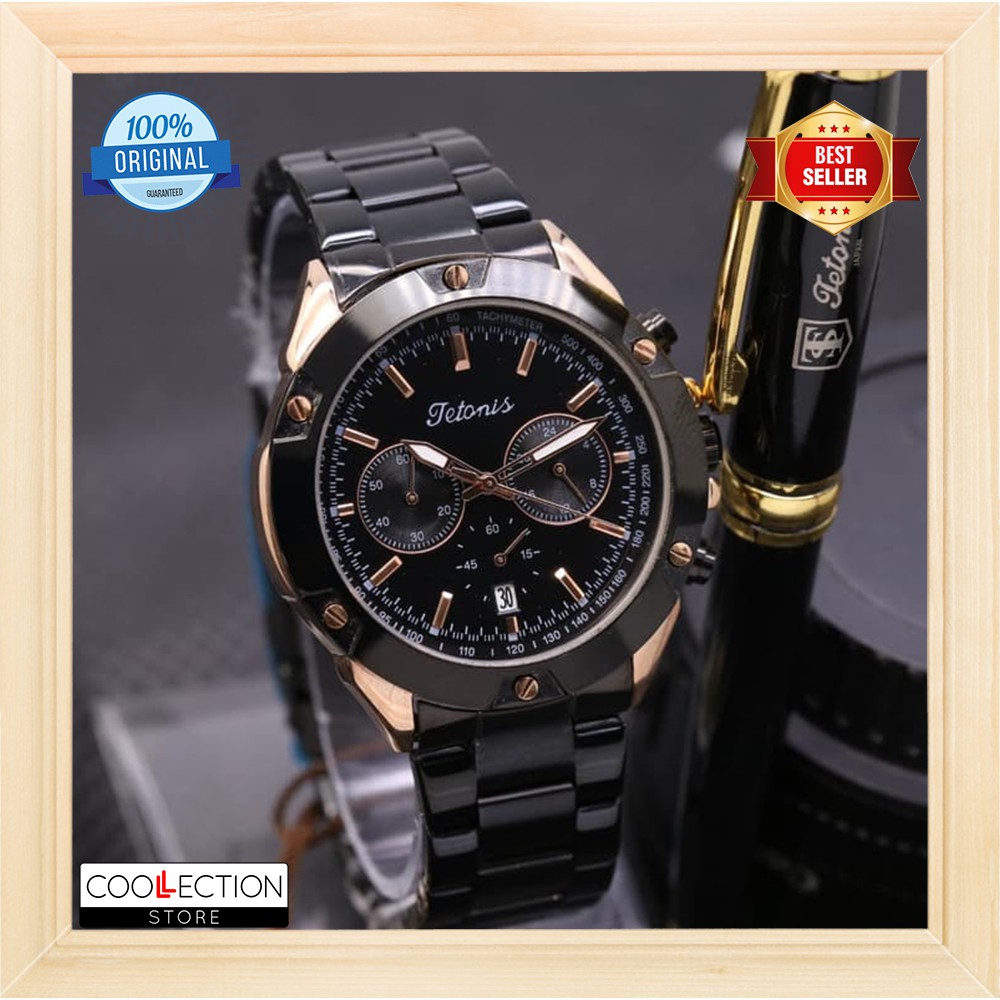 Jam Tangan Pria Jam Tangan Tetonis Original Rantai Fashion Pria