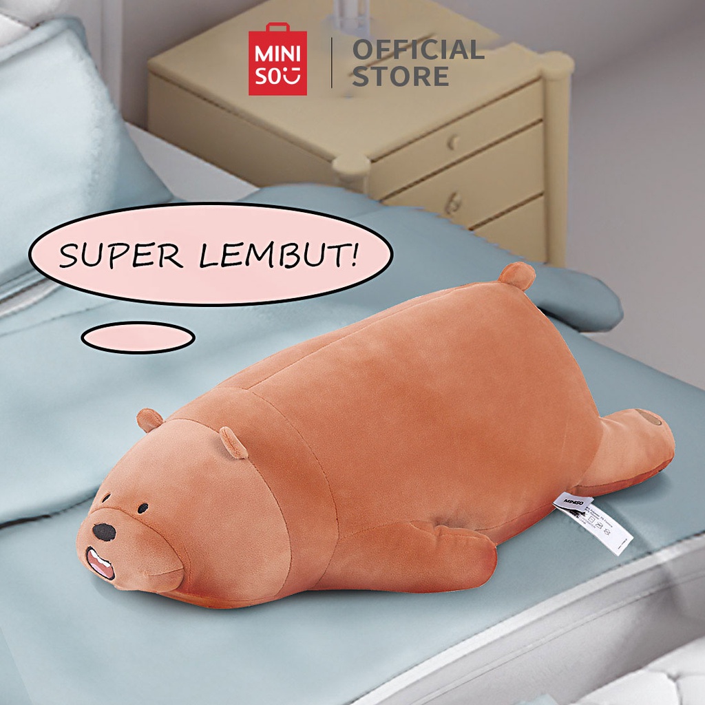 MINISO Boneka Lucu Boneka Bear Boneka beruang lucu boneka lucu lembut 72cm boneka besar boneka jumbo We Bare Bears mainan mewah besar boneka panda  boneka bear plush toy beruang coklat boneka beruang putih Kado anak Hadiah Ulang Tahun