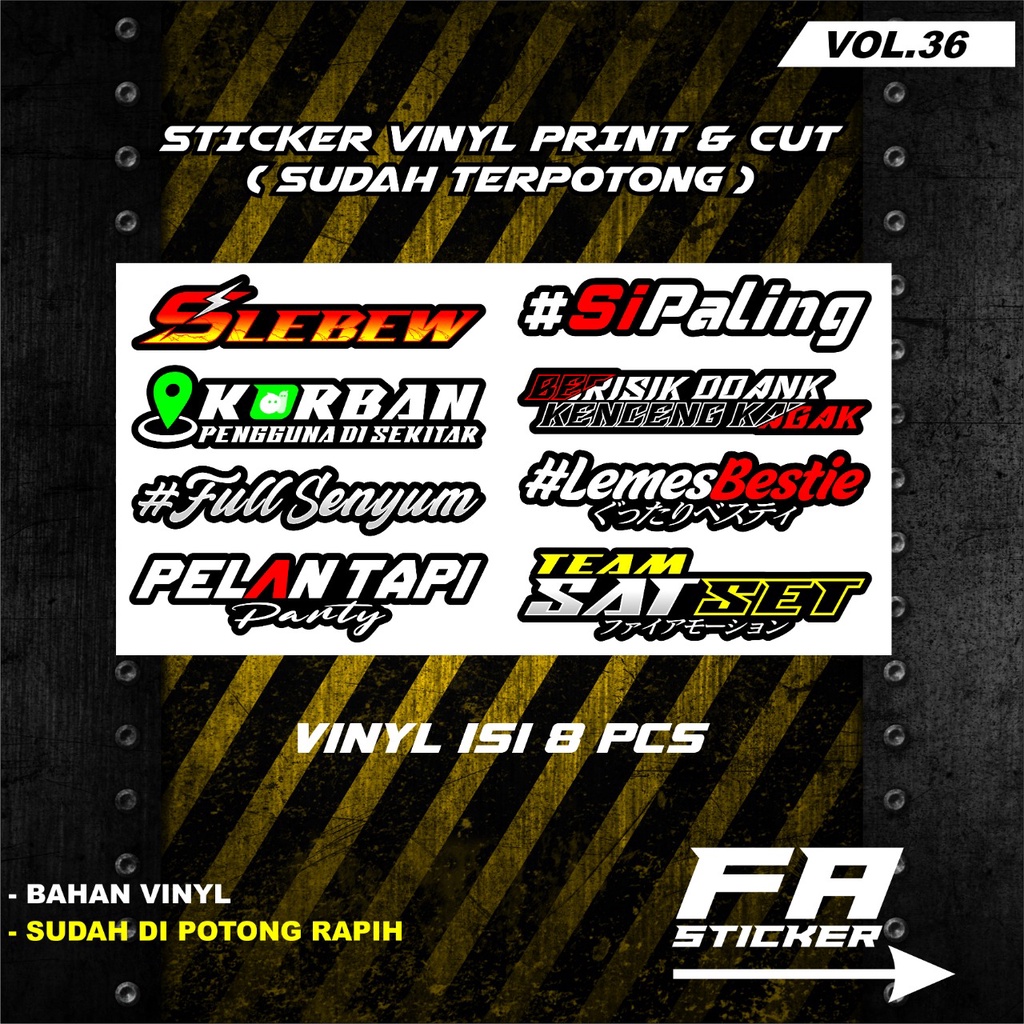 Stiker Racing PSKNMTC PROSTREET SPEEDHUNTERS PELAN SATSET Sticker Motor