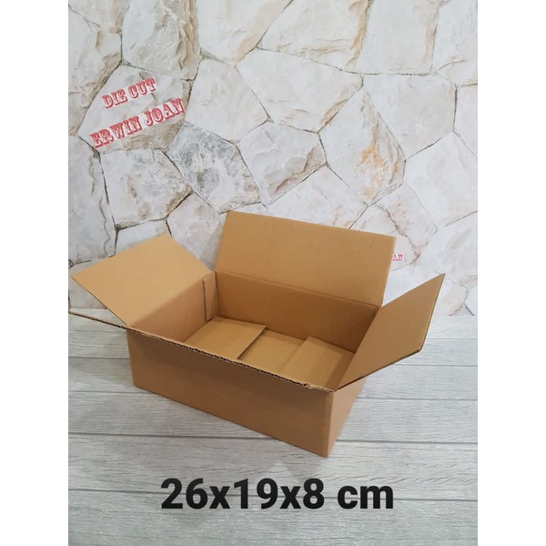 

Kardus / Box / uk. 26x19x8 cm / Karton Packing polos baru ST