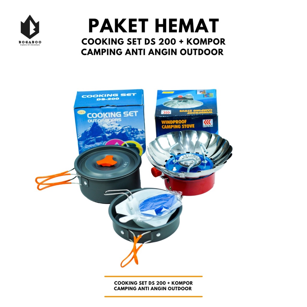 Paket Hemat - Paket DS 200 + Kompor Mawar - Paket Masak Outddoor