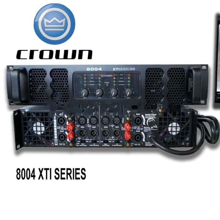 Power crown 8004 XTI series 4 channel 4 x 800 crown 8004xti