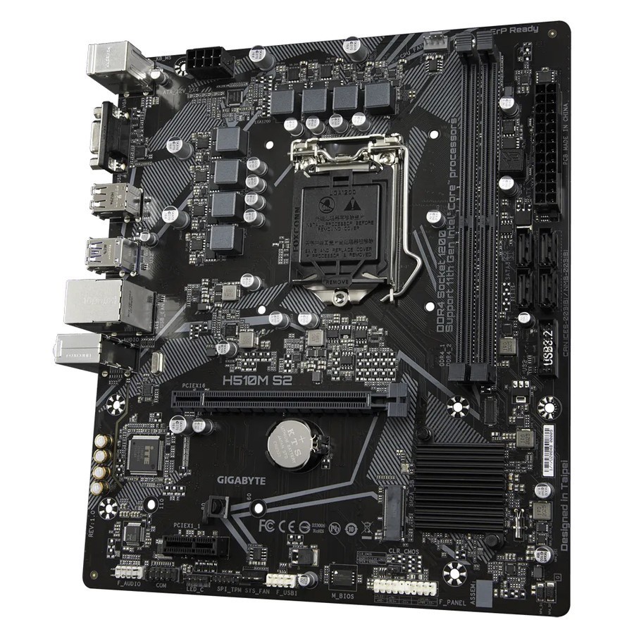 Motherboard Gigabyte H510M S2 (LGA1200, H510, DDR4, USB3.2, SATA3)