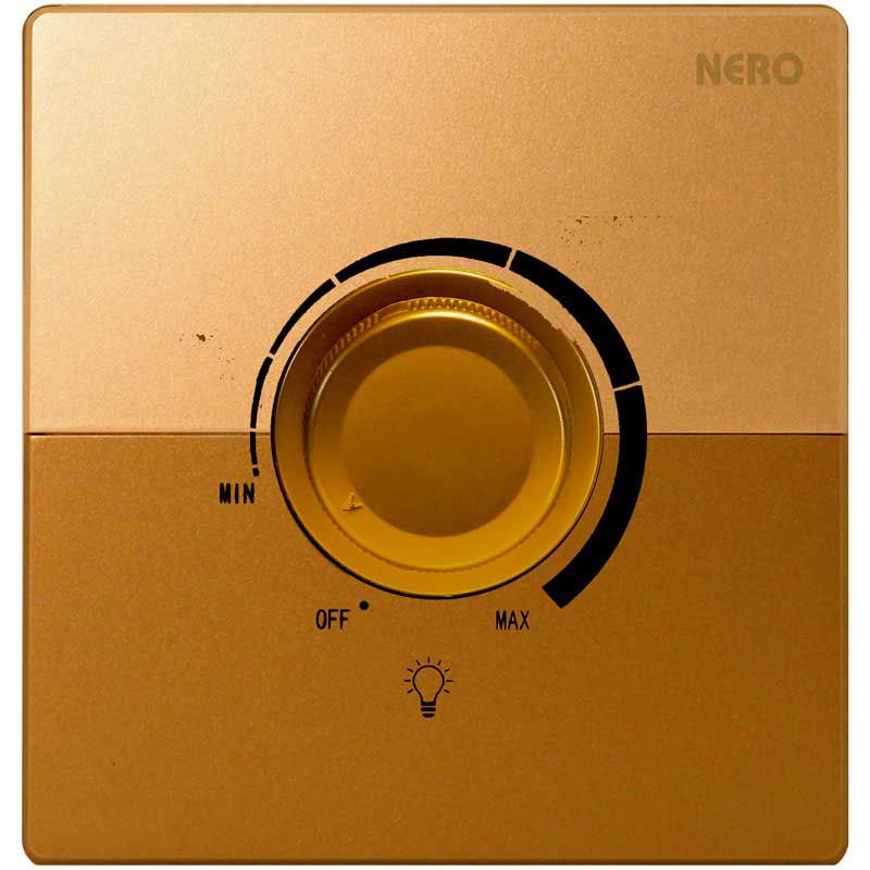 DAYTONA Z4L63-Gold Saklar 1Gang Light Dimmer NERO