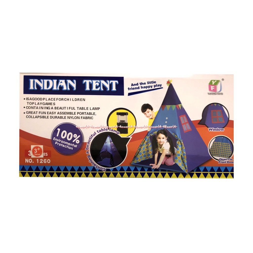 Indian Tent Mainan Tenda India Camping Kemping Untuk Anak Tenda India Segitiga