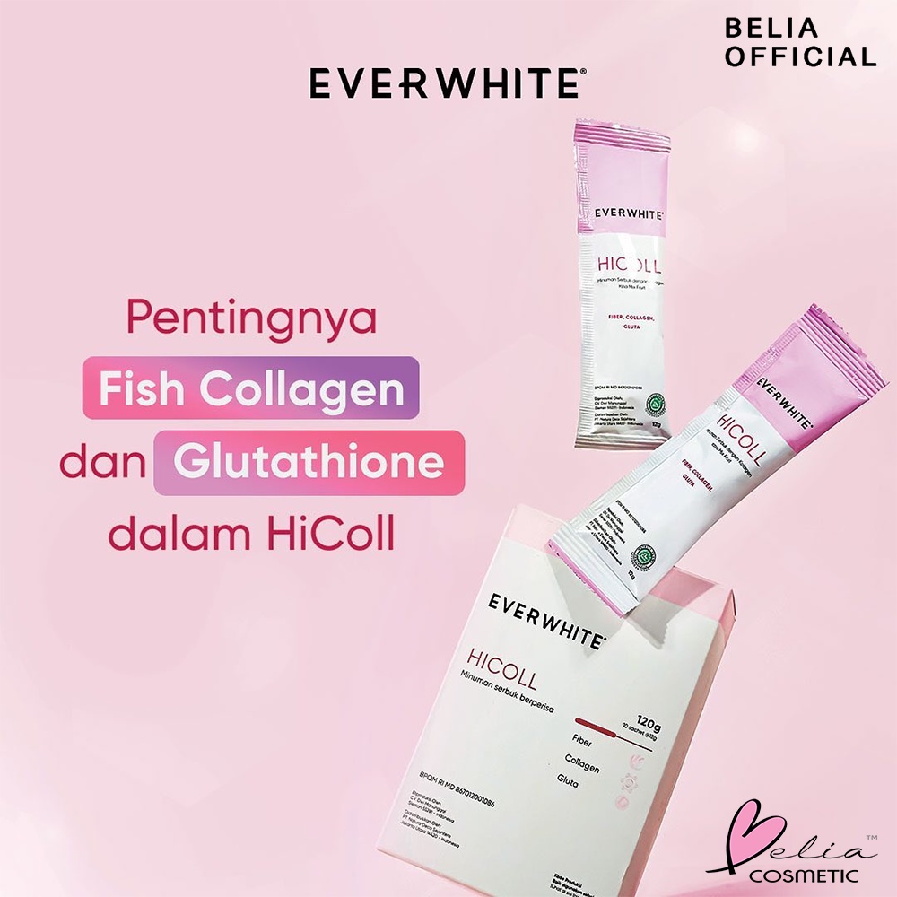 ❤ BELIA ❤ EverWhite Everslim Hi Collagen Drink | ECER | HICOLL |  Ever Slim Herbal Tea | Teh Pelangsing | Detox Sachet | Ever White | BPOM