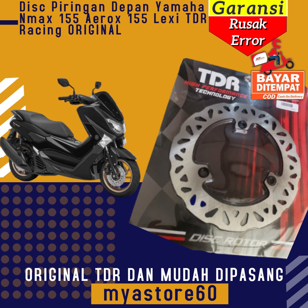 Disc Piringan Depan Yamaha Nmax 155 Aerox 155 Lexi TDR Racing Aksesoris Sparepart Motor ORIGINAL