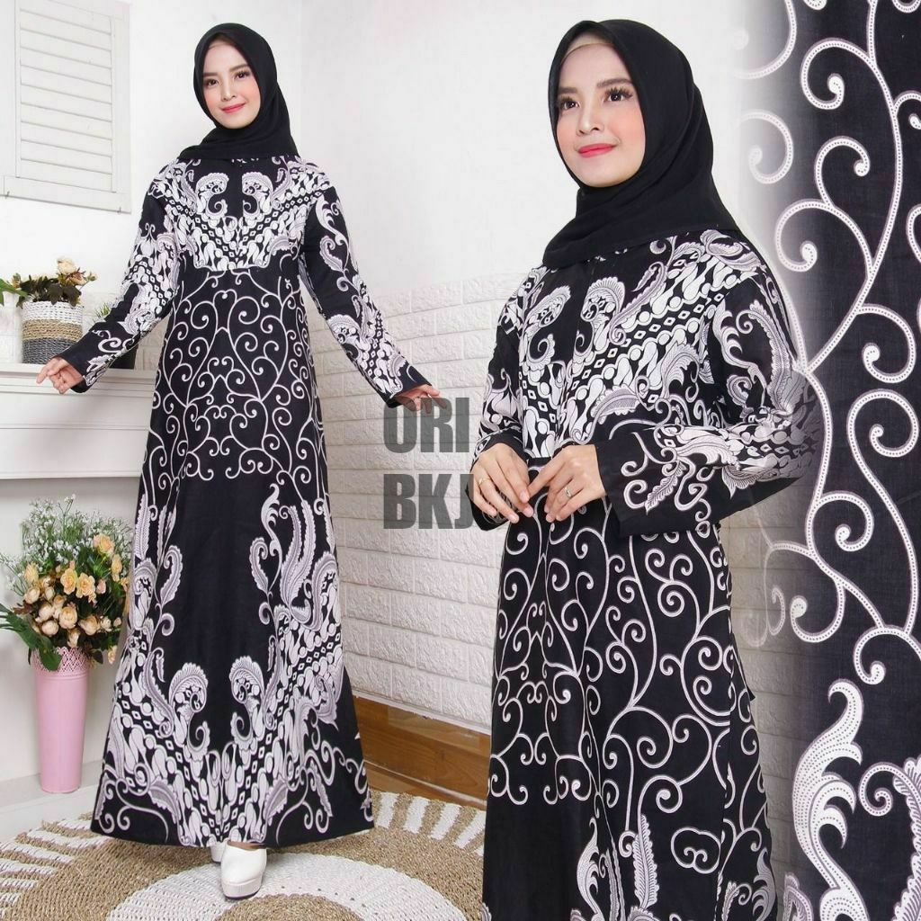 Gamis batik asli pekalongan murah kualitas terbaik matt katun halus