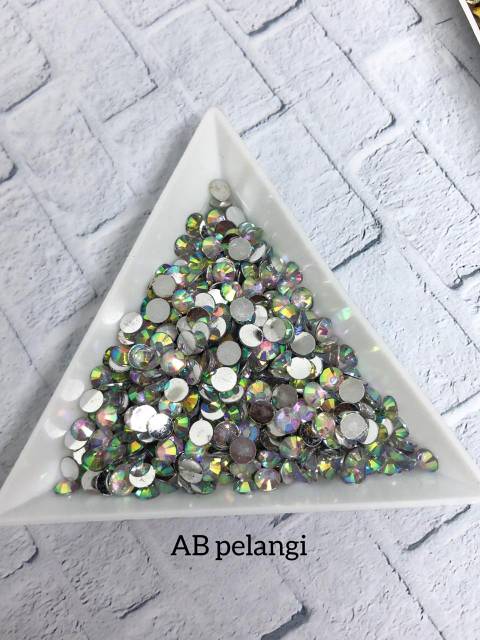 16 warna RHINESTONE 4MM, Gems henna nail art aksesoris henna tasbih digital