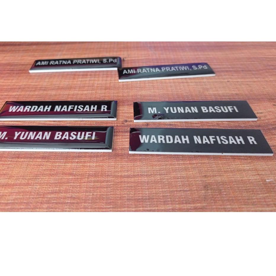 

♥ NAME TAG MAGNET/PENITI/AKRILIK PAPAN NAMA DADANAMAA RESIN produck terbaik