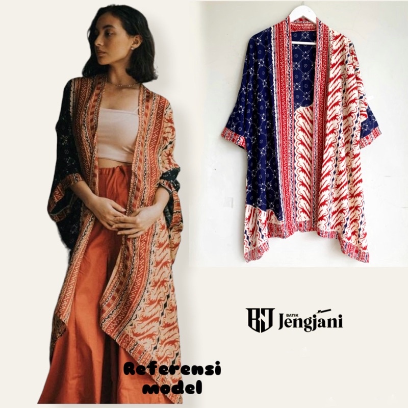 Outer Batik Paris Twotone | Cardigan Batik | Kimono Batik