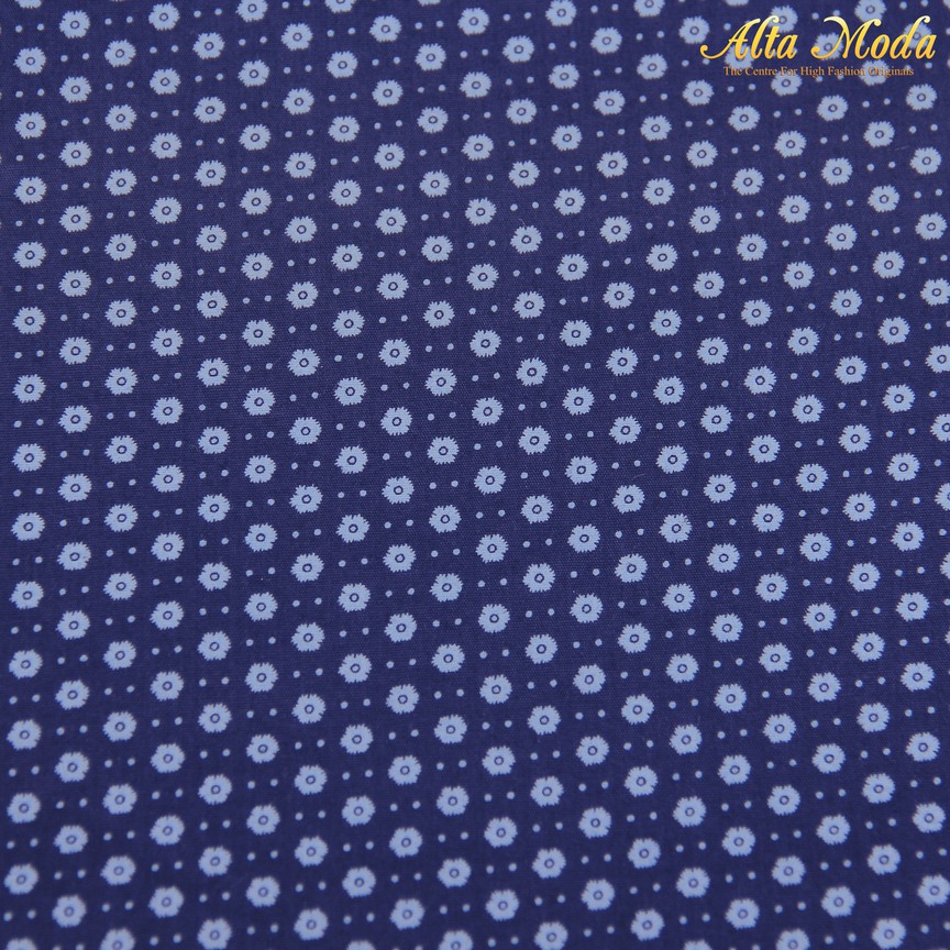 

Alta Moda Katun Voile Voal Navy Motif Crystal Putih (1M)