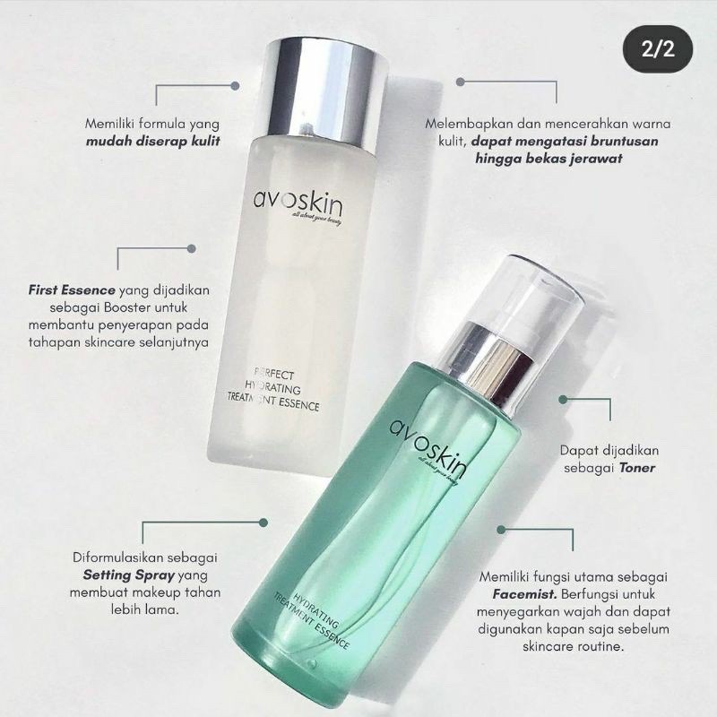 AVOSKIN Hydrating Treatment Essence Indonesia / Avo Skin / Perfect HTE PHTE Serum Toner YSB Bae Aha