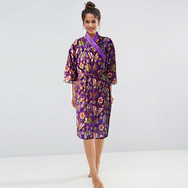 Kimono Batik Seri Hitam Manis