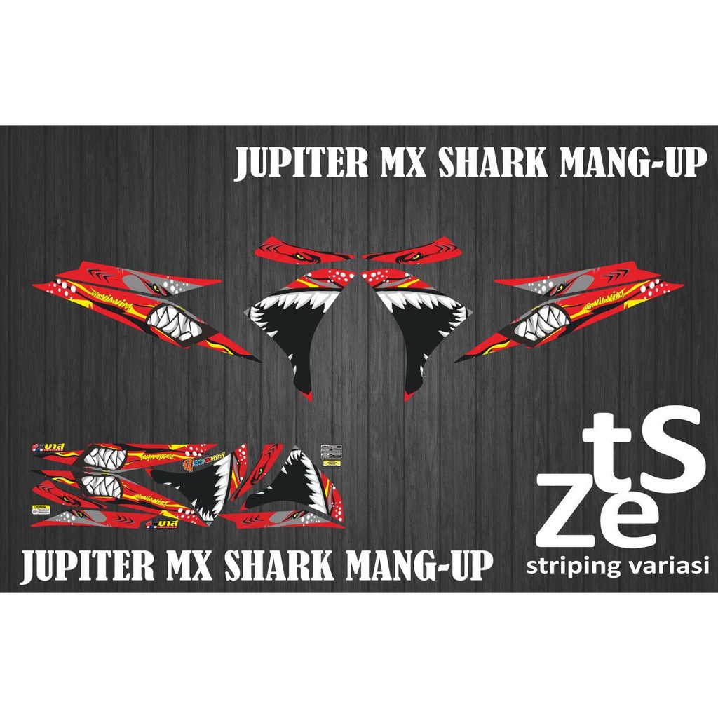 striping stiker decal New jupiter mx shark mang-up