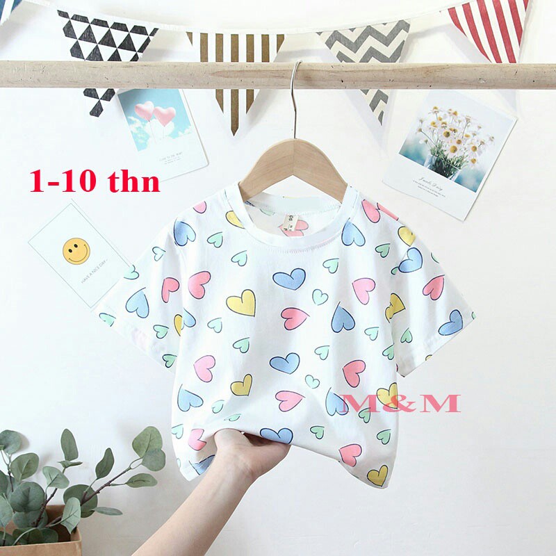 BAJU KAOS TSHIRT ANAK LOVE LENGAN PENDEK MS