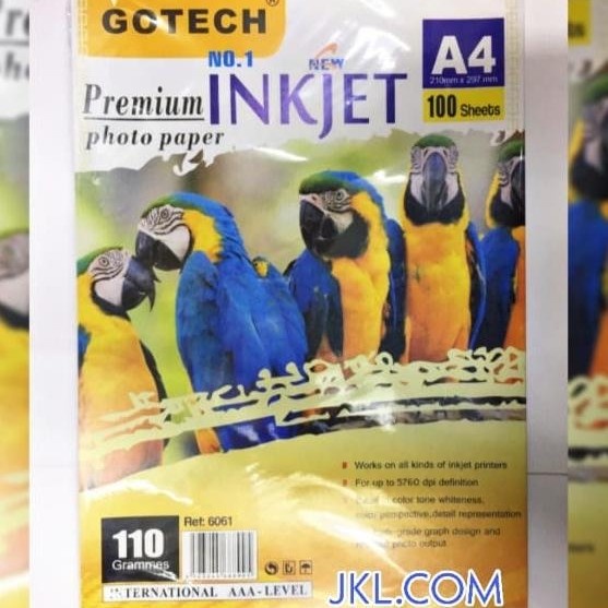 

INKJET PAPER 110GR GOTECH isi 100lbr