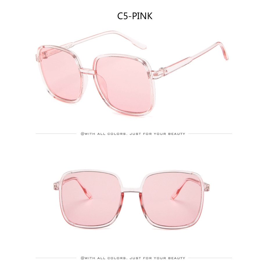 Fashionable Korean style trendy square street style sunglasses for men and women