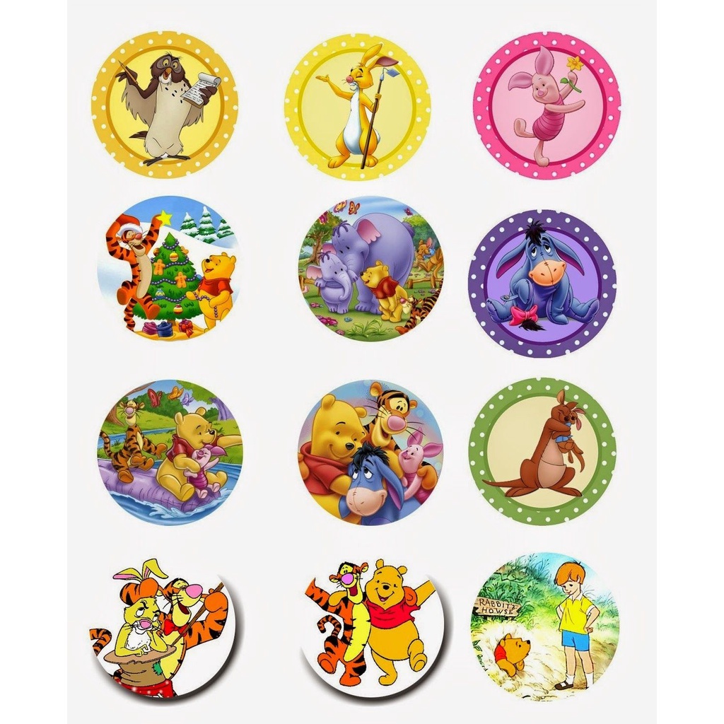 

CUPCAKE TOPPER CUSTOM KARAKTER WINNIE THE POOH