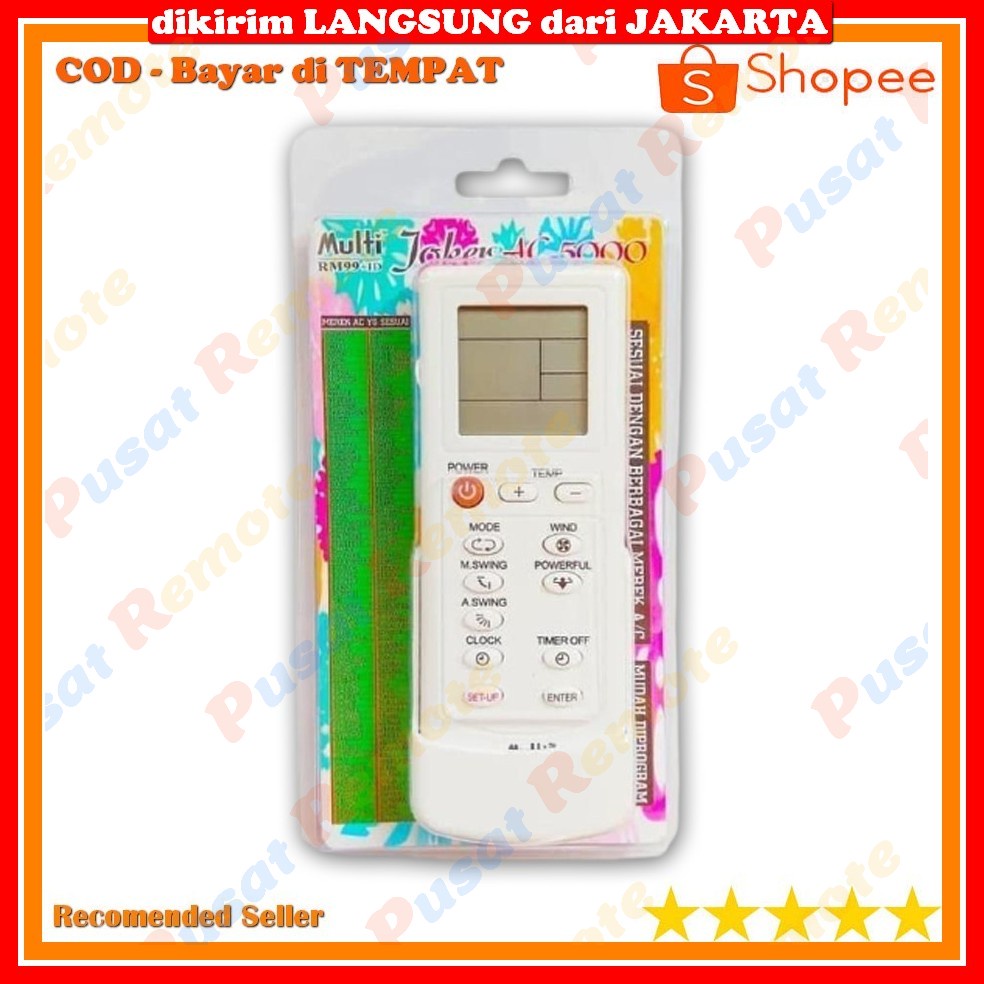 Remote Remot AC AQUA/Advante/AKARI/Artic/AKIRA/Auhtech/Avante/Crystal/Elba MULTI/UNIVERSAL/Serbaguna