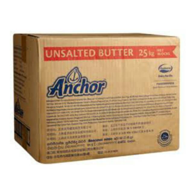 

Anchor Butter Unsalted mentega Tawar 1kg Fonterra