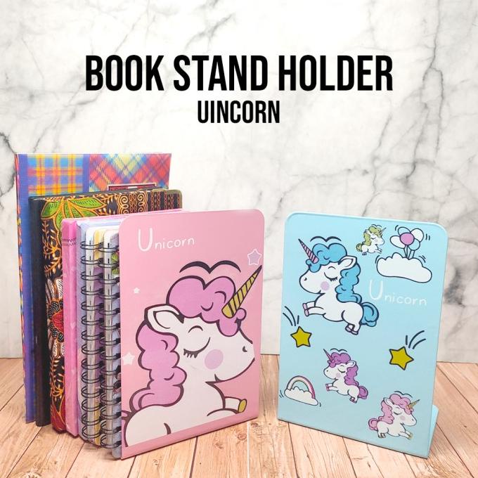 

BISA BAYAR DITEMPAT Book Stand / Sandaran buku SET / Penyangga buku / Book stand Unicorn STOK TERBATAS Kode 1007