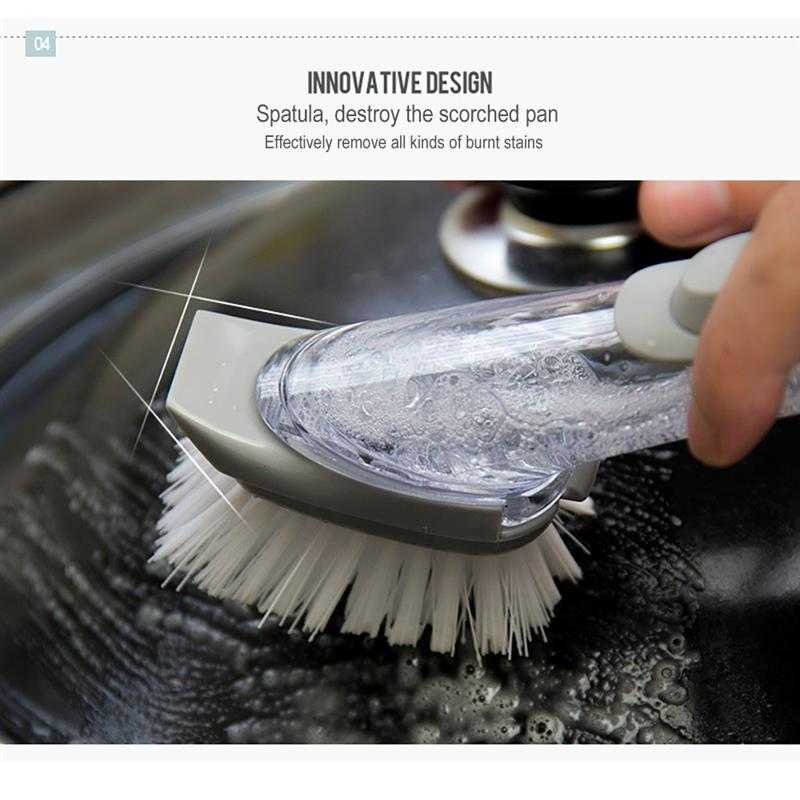 Sikat Pembersih Cleaning Brush Dispenser Sabun Air / Sikat Gagang Kamar Mandi Dapur Dispenser Panjang / Sikat Pembersih Kamar Mandi Karpet Toilet Wc Lantai Kloset Closet Dinding Serbaguna Multifungsi / Sikat Dapur Cuci Piring Anti Goreng Aesthetic Murah