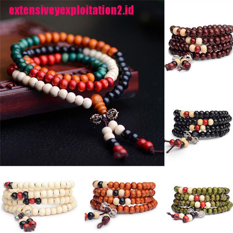 Gelang 108 Manik-Manik Buddha Tibet Ukuran 8mm