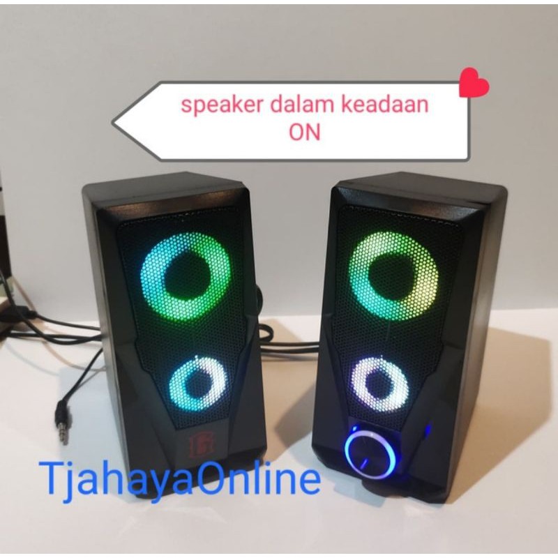 Speaker Robot RS200 Gaming Stereo Speaker Komputer PC Laptop Notebook
