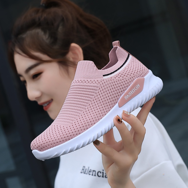 Sepatu Sneaker Wanita Import - Sneaker Slip-On Y2 Running Shoes - Sepatu Olaharaga Cewe Santai