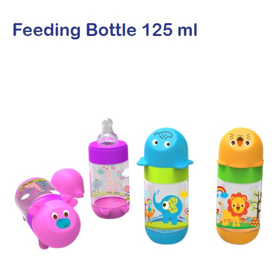 Baby Safe Botol Susu Bayi Karakter Boneka Lucu Feeding Bottle BPA Free Nipple AP001/2/3/4