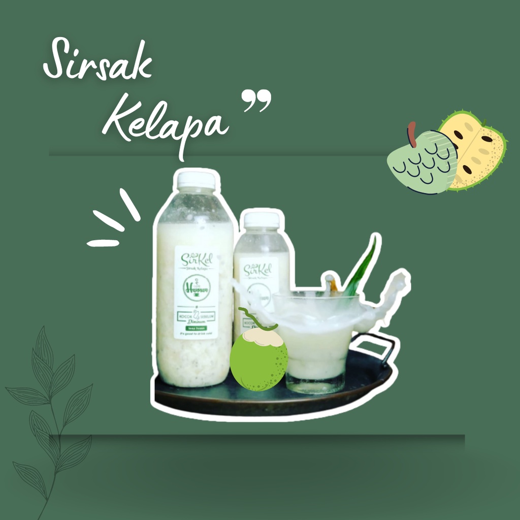 

SIRSAK KELAPA SIRKEL Minuman Segar, Kekinian, Buah, Sirsak, Kelapa Sehat Tanpa Pengawet 1Liter