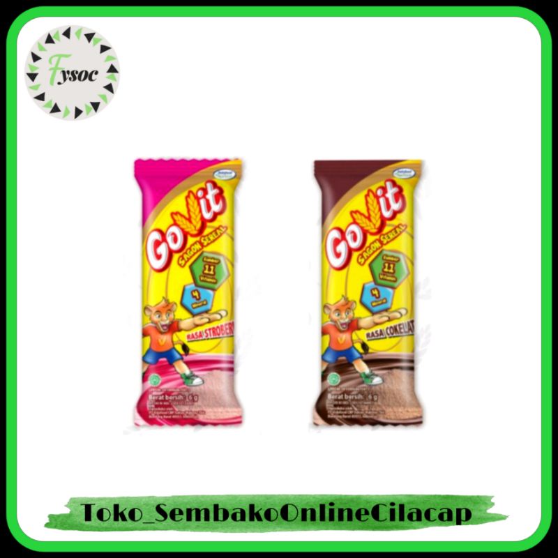 GOVIT SAGON SEREAL STRAWBERRY COKLAT 6GR