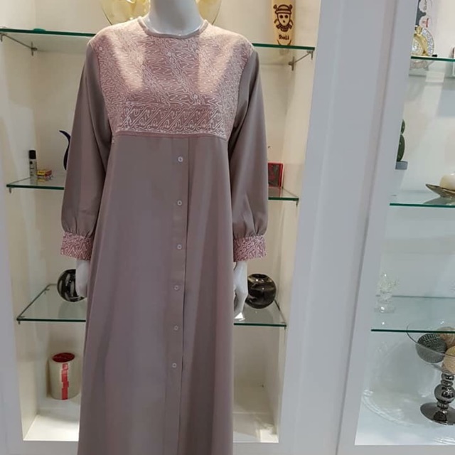 Gamis kombinasi batik by edness kayla