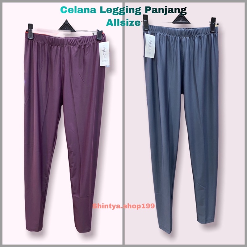 Celana Legging | Celana Leging Panjang Allsize Bahan Nilon Spandex