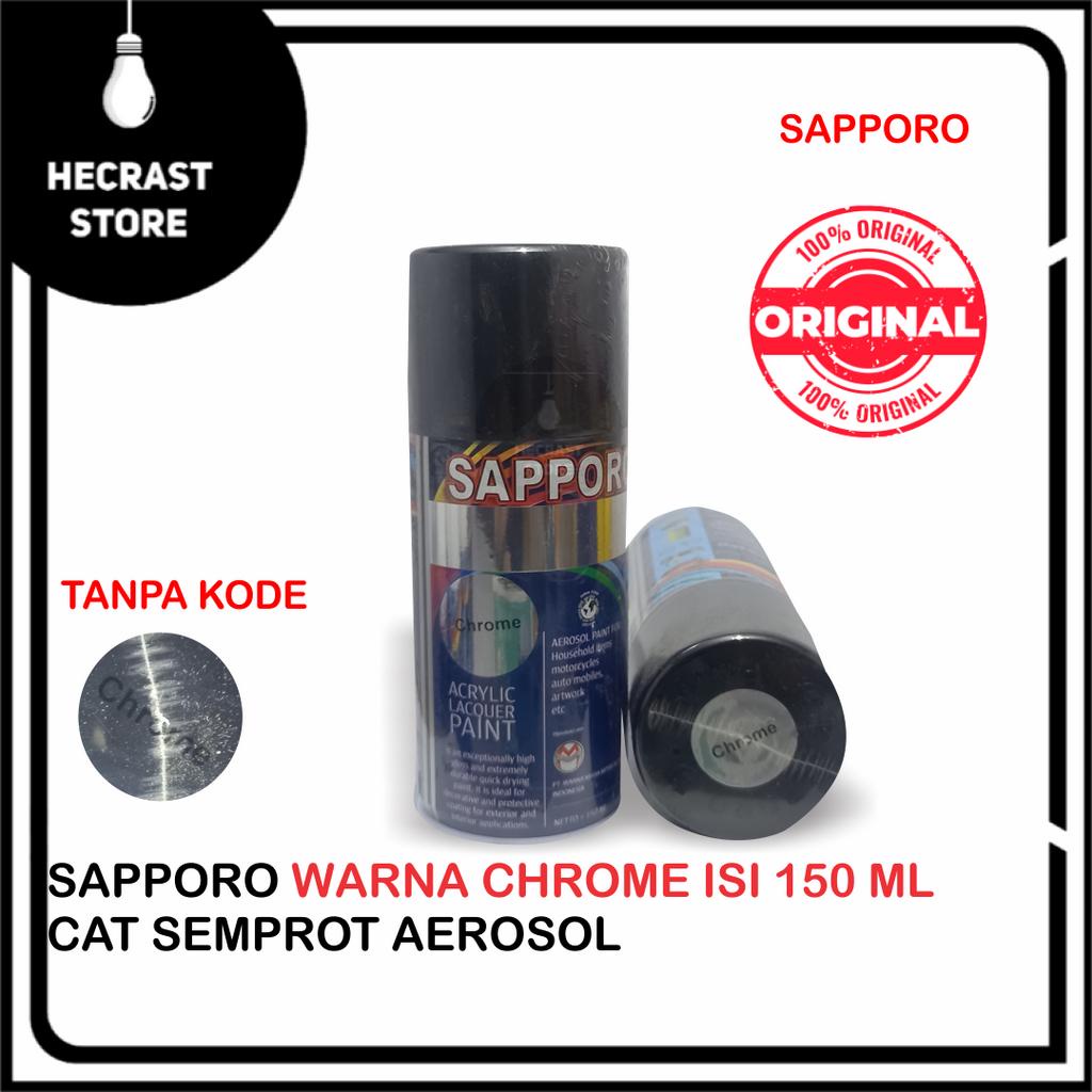 Kecil Sapporo Chrome Crome Cat Semprot Pylox Merek Saporo Paint 150ml