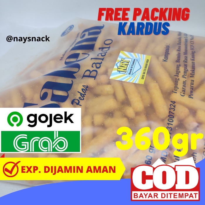 

Snack Kiloan Sabena Stick Balado Isi Bersih 360 Gram