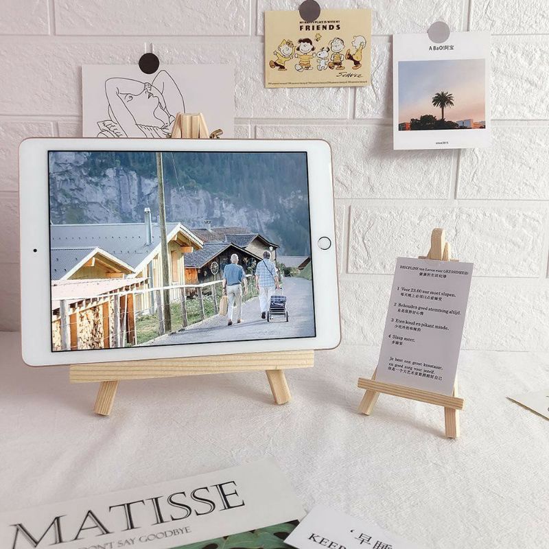Hp Stand Holder / Calender Holder Bahan Kayu Aesthetic Gaya Korea