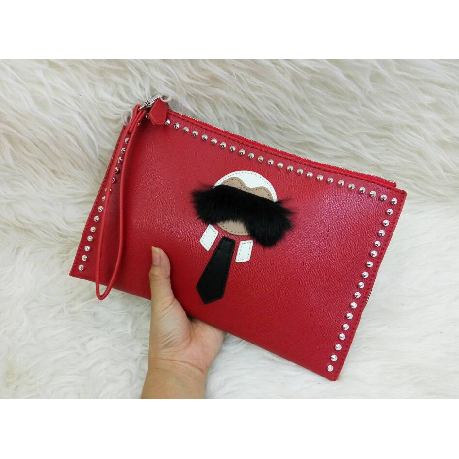 CLUTCH HANDBAG FENDI KARLITO STUD