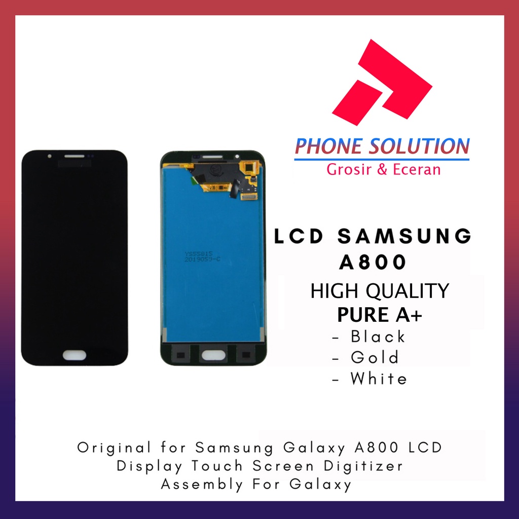 LCD Samsung A8 A800F / LCD Samsung A8 Duos A800X Fullset Touchscreen // Supplier LCD Samsung - Garansi 1 Bulan